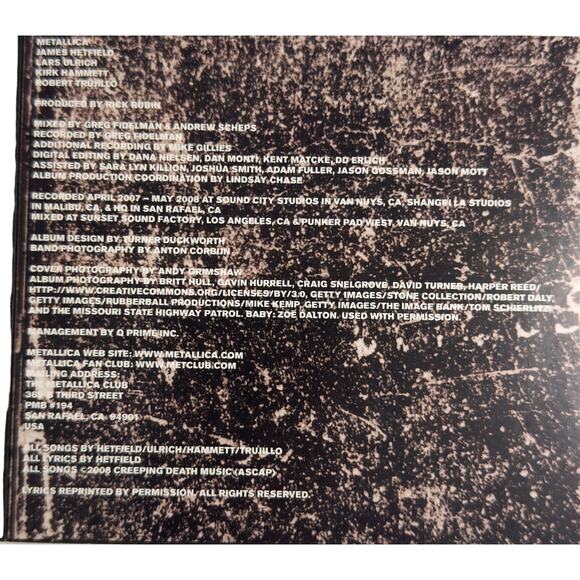 Metallica – Death Magnetic CD (2008, Warner Bros. Records) Digipak – Heavy Metal - Picture 7 of 7